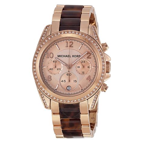 michael kors rose gold watches for women|two tone rose gold watch.